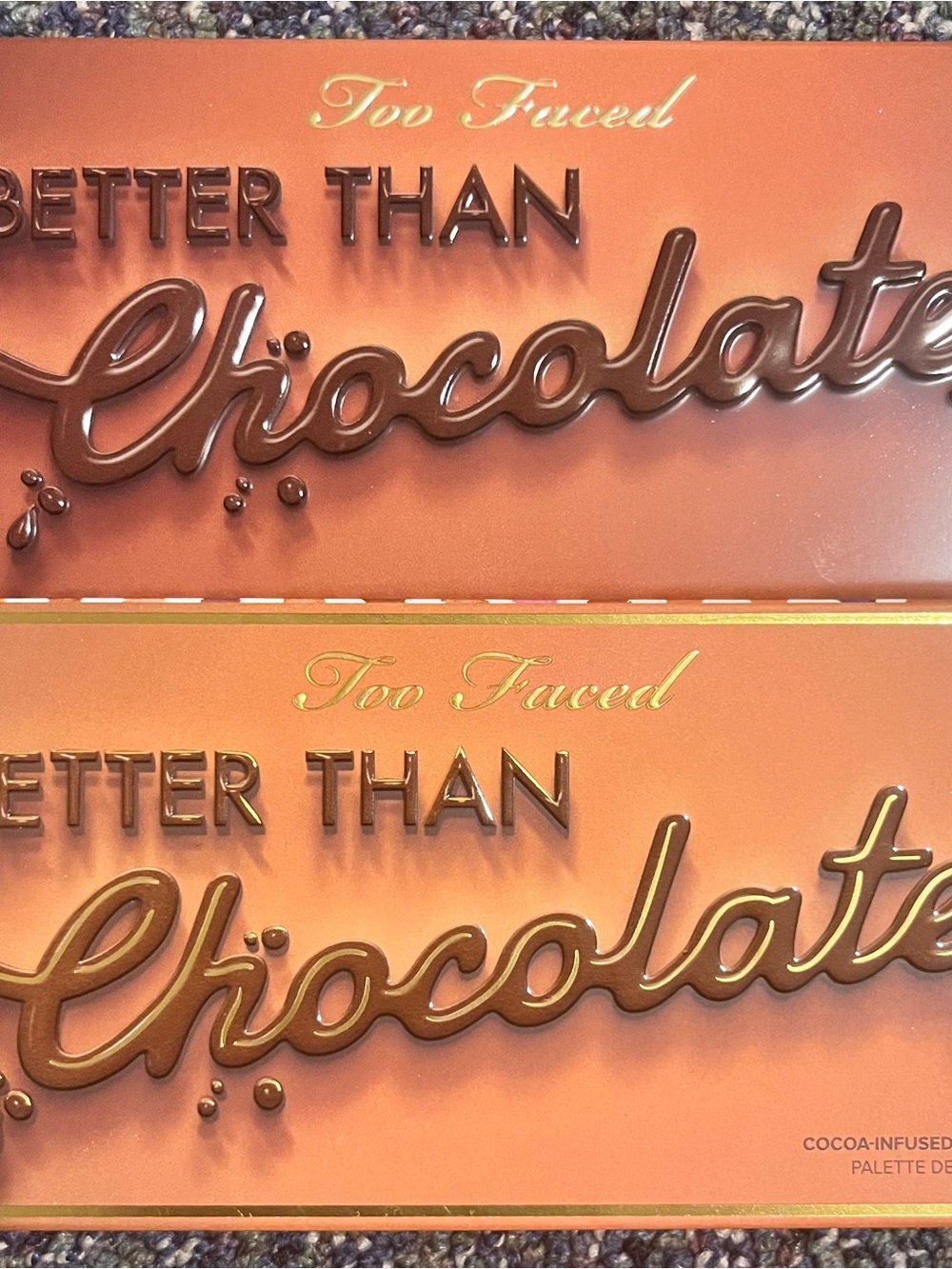 Too Faced Copper Chocolate Palette Packaging - Brown & Copper